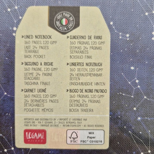 Legami notebook new, 160 pages, 17x24 cm