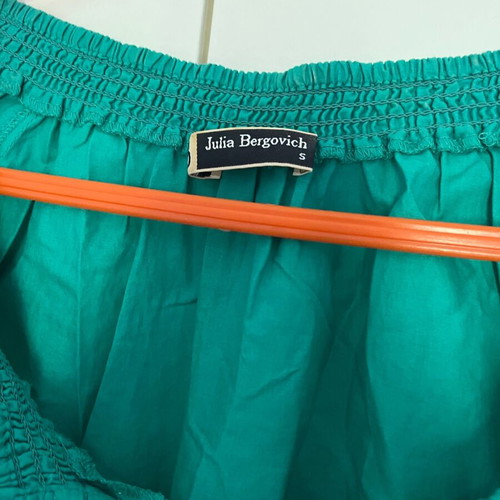Julia Bergovich blouse airy summer like new, green turquoise size S