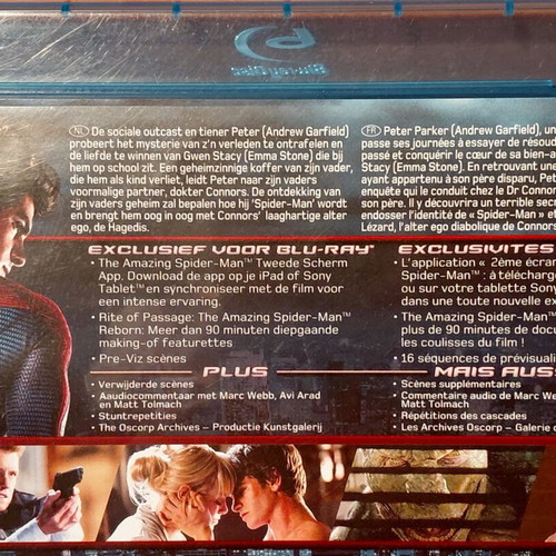 The Amazing Spider-Man Blu-ray 2-disc action movie