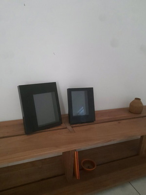 Y2k frames like new, heavy, minimal style, 27×23 and 23×18 cm
