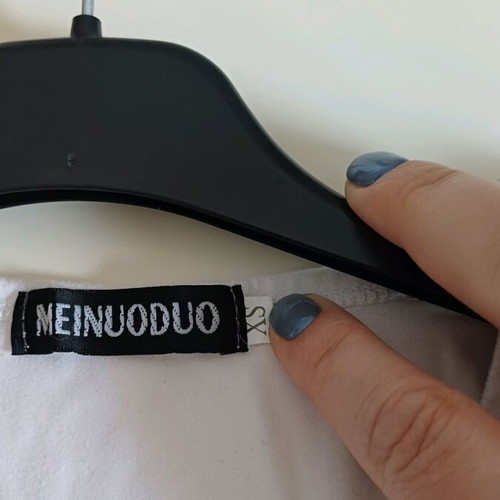 Bakugo blouse used, size XS, black and white