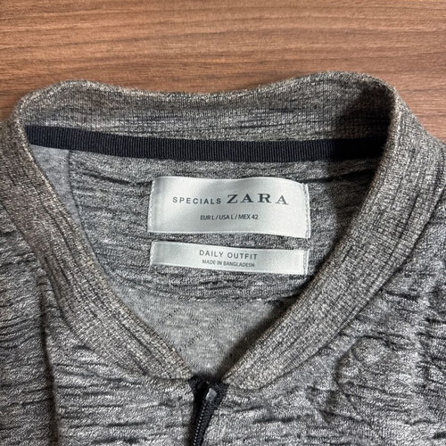 Zara Specials sweatshirt new, size L, gray with zipper