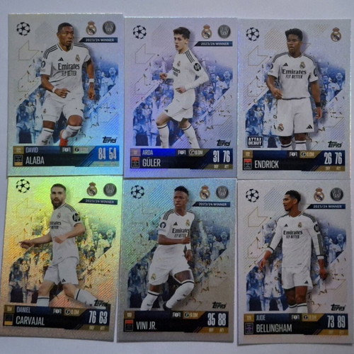 Real Madrid Players Match Attax 2024-2025 cards new