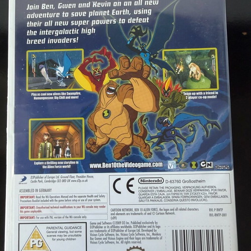 Ben 10 Alien Force παιχνίδι Nintendo Wii σαν καινούργιο