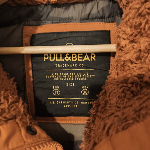 Parka jacket Pull & Bear like new, terracotta color, size M