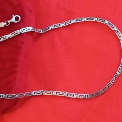 Silver 925 necklace meander, like new, length 45cm