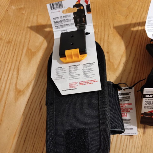 Though Built drill holster and 6-pocket tool pouch with Clip Tech