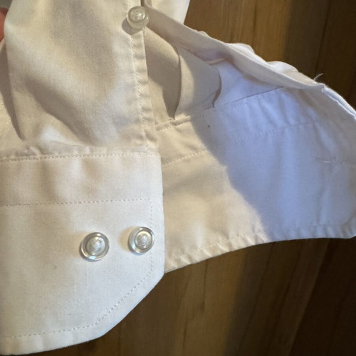 Long Sleeve Button Shirt XXL White used