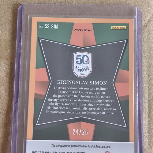 Krunoslav Simon 25 Tie-Dye Auto Select Stars card like new