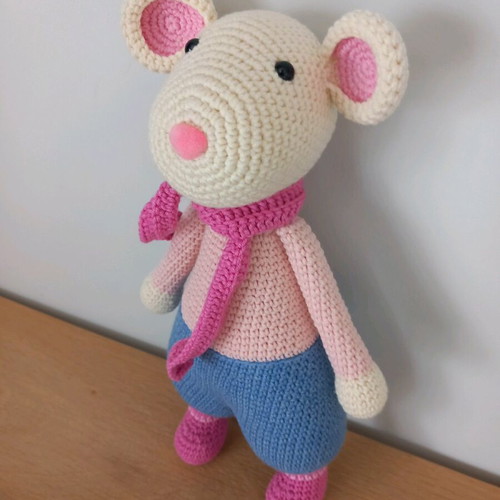 Cuddly mouse toy new, soft cotton doll