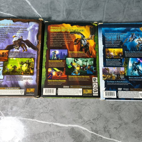Warcraft collectible games pack of 3, like new, PC