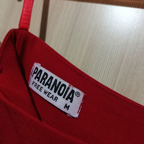 Paranoia red skirt S/M with back slit
