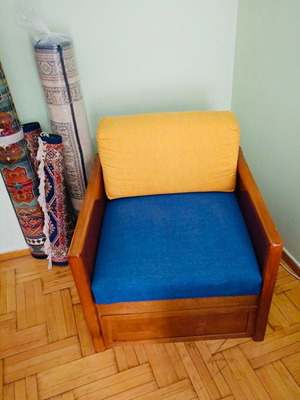 Storage armchairs like new, set of 2