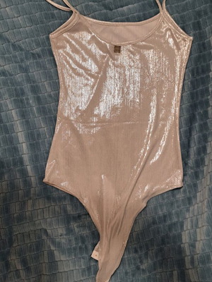 BSB women's bodysuit like new, size XS, silver