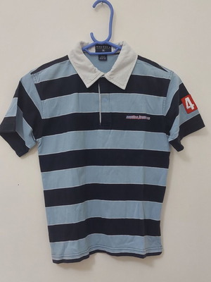 Nautica kids polo shirt used, size 8-10 years, white and blue