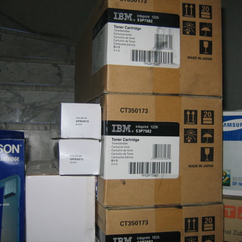 Printers used, inks, toners, connection cables and circuit boards