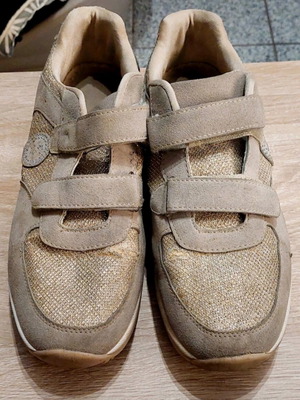 Anatomical sports shoes used pharmacy size 41 beige and gold