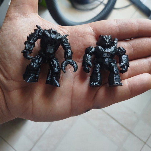 Tiger and Crab Beasts Figures new, 3D printed set