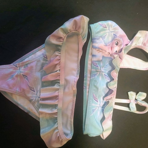 Frozen bikini swimsuit like new for 3-4 years old, multicolor