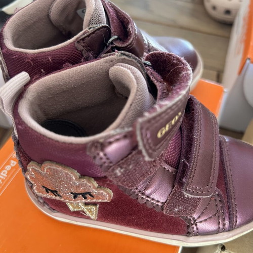 Geox Winter First Step Shoes for Girls Size 20, leather