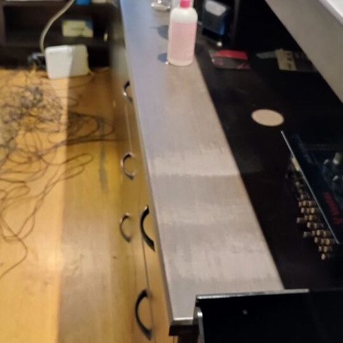 Work counter used, 2-level solid wood furniture
