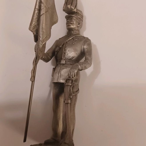 Figure of Greek Infantry Flag Bearer 1909 made of tin new