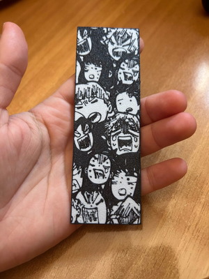 Demon Slayer 3D Printed Bookmarks Set of 3, New