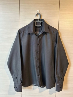 Men's gray dress shirt like new, size L