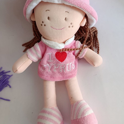 Cloth dolls set of 3 like new, sizes 40, 32 and 30 cm