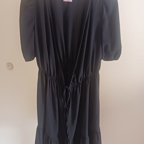 Doca beachwear dress, black, sizes S and M