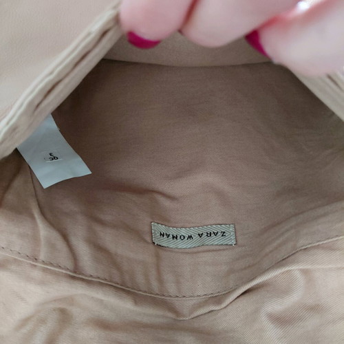 Zara leather shoulder bag like new, beige