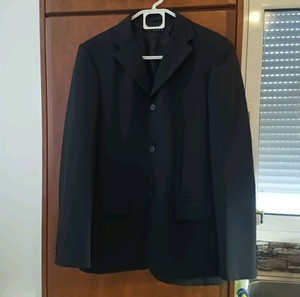 Sisley men blazer business black size 48