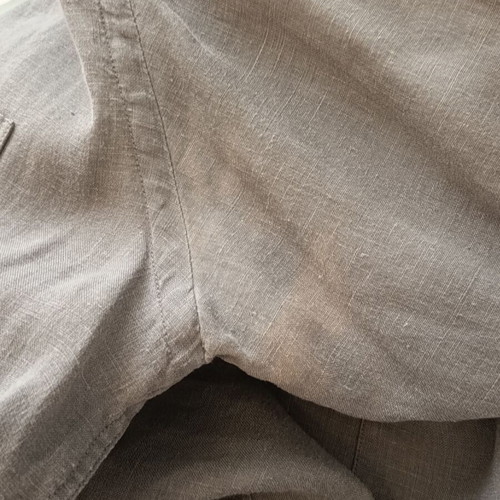 Gant men's grey linen shirt used, size L, regular fit