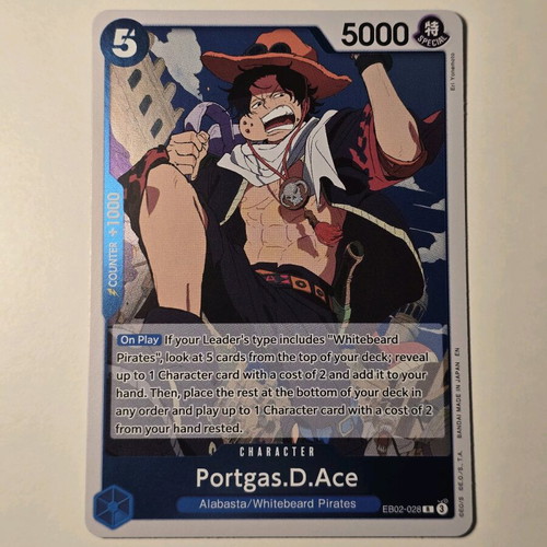 what does sp mean in one piece card game One Piece TCG: Portgas.D.Ace SEC OP07-119 ONE PIECE Card Game 500 Year main image 0
