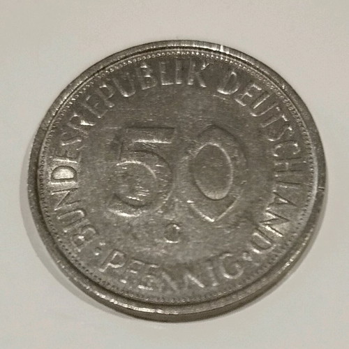 Half Mark Coin Germany 1972 like new