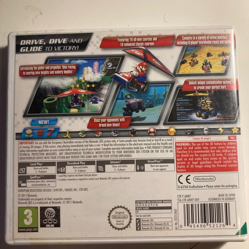 Mario Kart for 3DS used, complete and in good condition