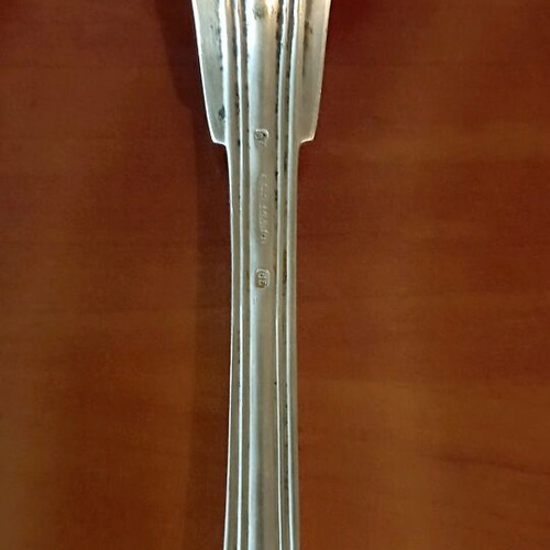 French metal blanc 65 set 12 pieces like new with neoclassical design