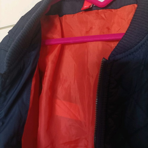 H&M bomber jacket quilted blue size S