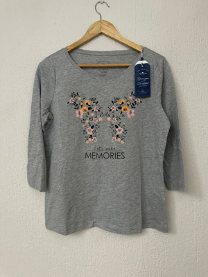 Tom Tailor blouse new, gray color, size M