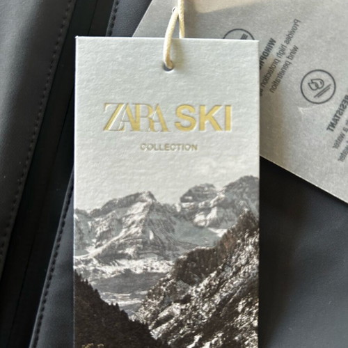 Zara girls' ski salopette new, gray, size 164 cm