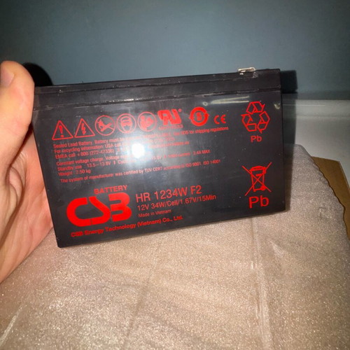 CSB HR1234W UPS battery new 9Ah 12V 1pc