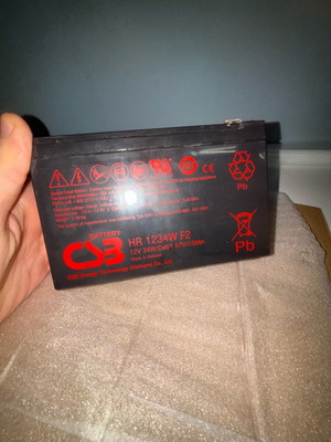CSB HR1234W UPS battery new 9Ah 12V 1pc