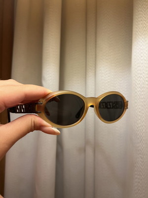 Gianni Versace Vintage Sunglasses 90s Used, Gold Frame