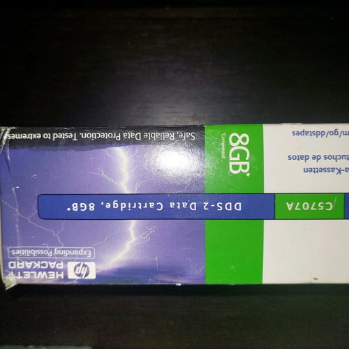 HP DDS-2 data cartridge 8GB, pack of 6, sealed