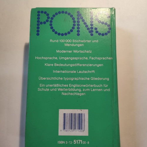 Pons Englisch Deutsch & Deutsch Englisch dictionary used