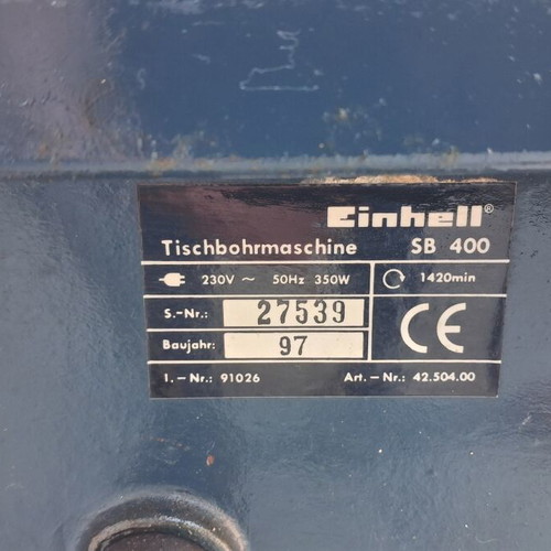 Einhell δράπανο κολωνάτο 350W SB 400 με 5 ταχύτητες