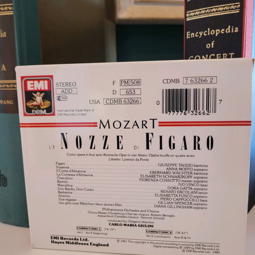 Mozart Le Nozze di Figaro CD EMI 1989 like new