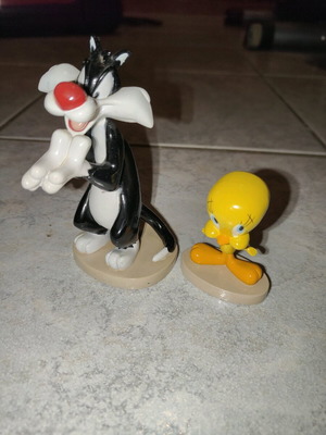 Συλλεκτικές φιγούρες Deagostini Looney Tunes Sylvester και Tweety μεταχειρισμένες, σετ 2 τεμάχια