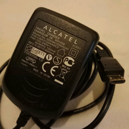 Alcatel 506D used mobile phone with charger, collectible, not working