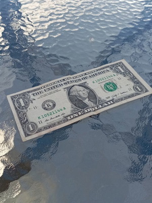 One Dollar Bill like new, genuine for collectors